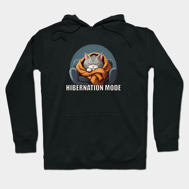 Hibernation Mode Cat Hoodie by BrickheadzBro